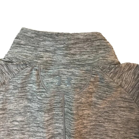 Under Armour Heatgear Long Sleeve Pullover Running Shirt 1/2 Zip Size Small - Picture 3 of 10
